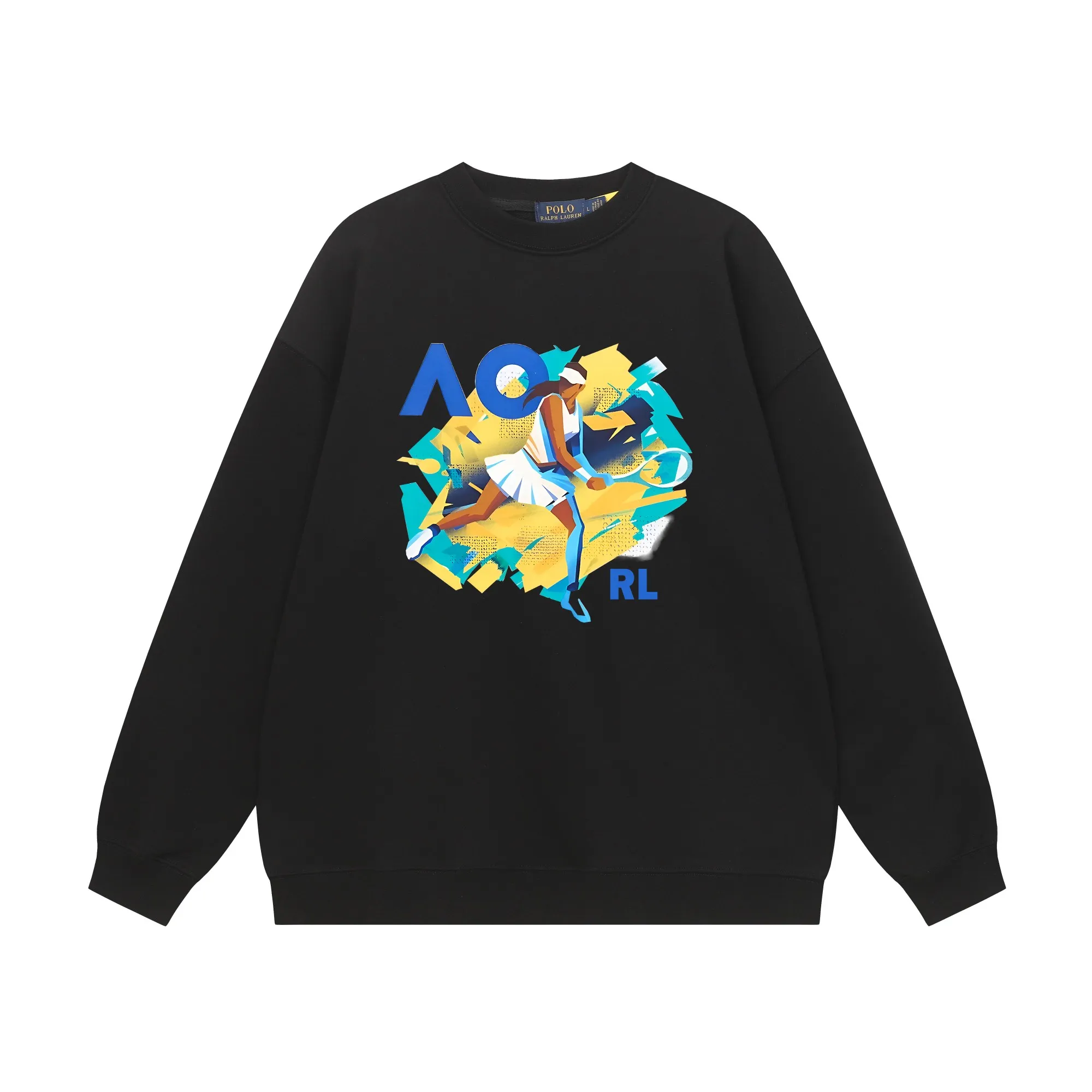 P200 Long-term stock] RalphLauren/Ralph Lauren 2025 autumn and winter new bear letter print 420g heavy large terry sweatshirt Ralph Lauren's age-reducing item, the coat fabric is made of 85% cotton ➕15% polyester, which not only retains the softness, comfort and breathability of cotton, but also adds the wear resistance and wrinkle resistance of polyester fiber, making the clothes more durable and easy to care for. Even in slightly cooler weather, you won't feel stuffy when wearing it. This kind of fabric has a natural crisp feel and is not easy to pill or deform. The bear on the chest is printed with English letters. It is full of color, full of three-dimensionality, and lifelike, adding a bit of liveliness and interest to the whole sweatshirt. There is no pressure to dress, regardless of age or gender. Complete accessories! Color: black, white, navy blue, light floral gray Size: M-L-XL-XXL